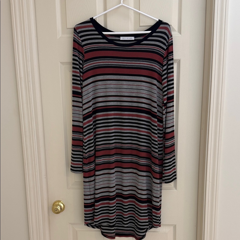 Chris & Carol Mid-Calf T-Shirt Dress Medium